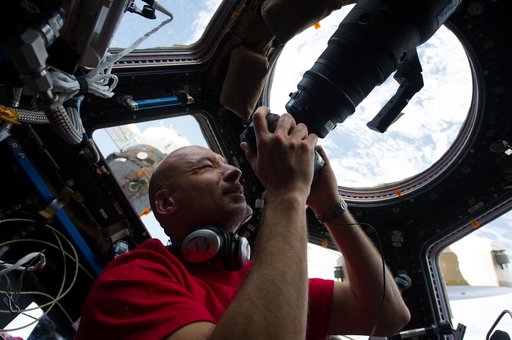 Parmitano in the Cupola
