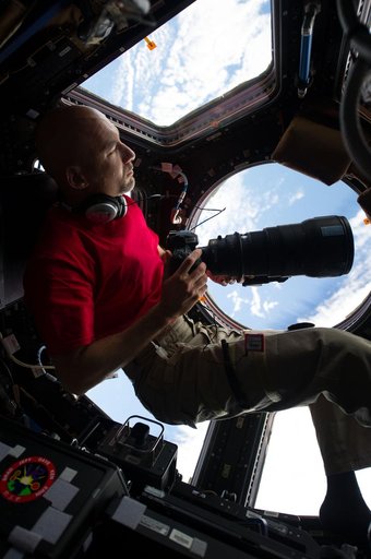 Parmitano in the Cupola