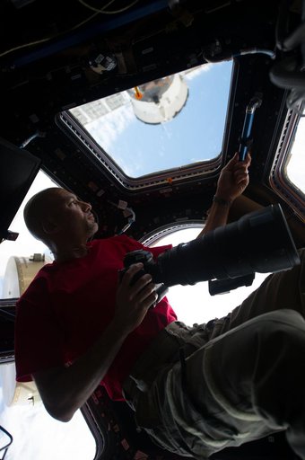Parmitano in the Cupola
