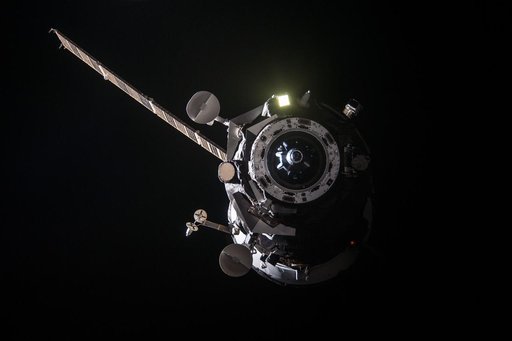 Progress 51 docking mechanism out of SM Window 26 post-ISS separation