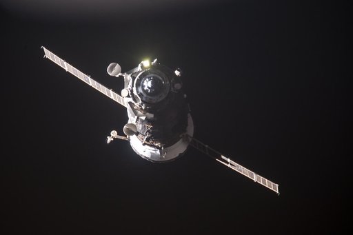 Progress 51 docking mechanism out of SM Window 26 post-ISS separation