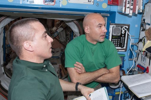 Cassidy and Parmitano in U.S. Laboratory