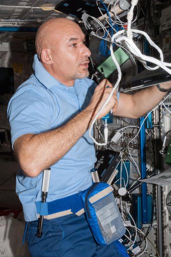 Parmitano in Columbus module