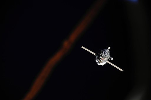 Soyuz TMA-08M spacecraft departure