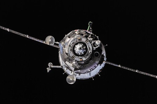 Soyuz TMA-10M spacecraft approach to ISS