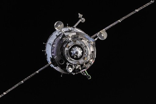 Soyuz TMA-10M spacecraft approach to ISS