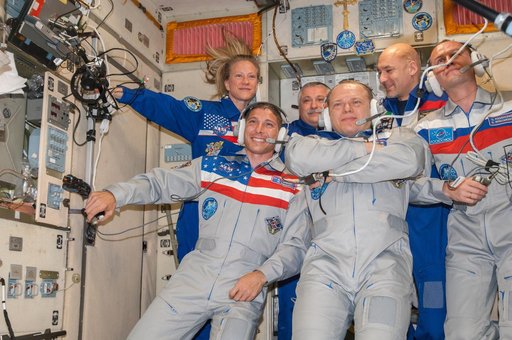 Soyuz TMA-10M spacecraft hatch opening