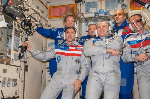 Soyuz TMA-10M spacecraft hatch opening