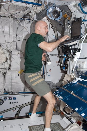 Parmitano in Node 2 module