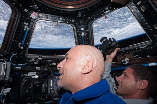 Parmitano and Hopkins in Cupola