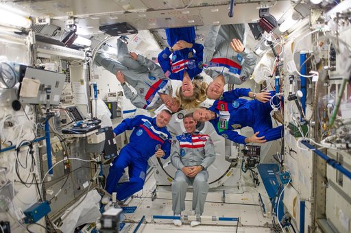 Expedition 37 inflight crew portrait