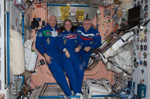 Expedition 37 crew in Node 1