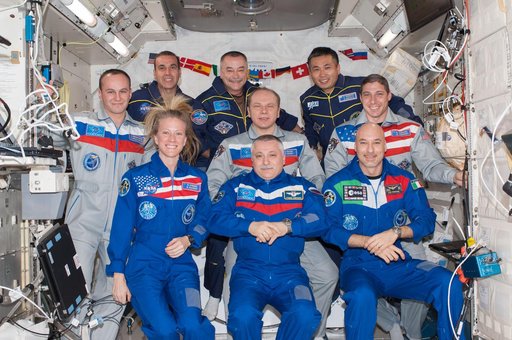 Expedition 37 / 38 crew on-orbit portrait