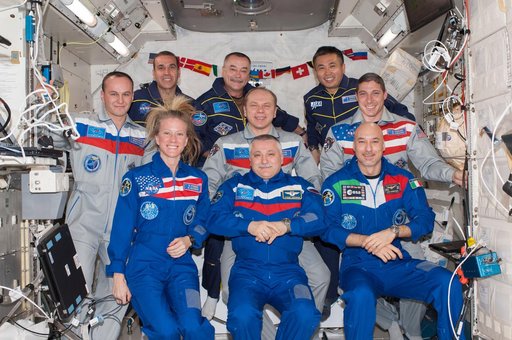 Expedition 37 / 38 crew on-orbit portrait