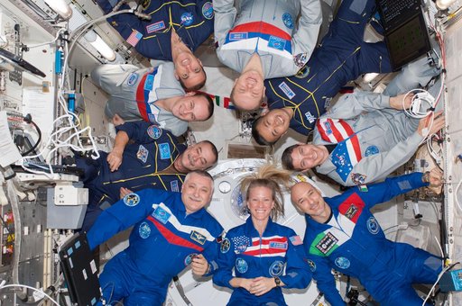 Expedition 37 / 38 crew on-orbit portrait