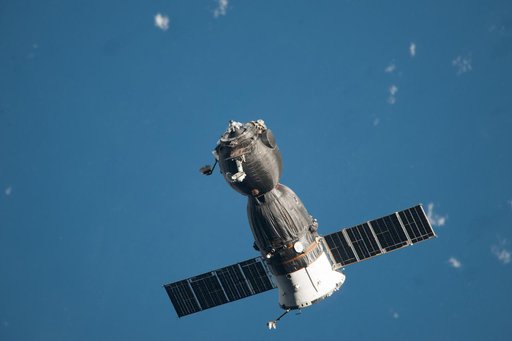 Soyuz Spacecraft TMA-09M departs the ISS