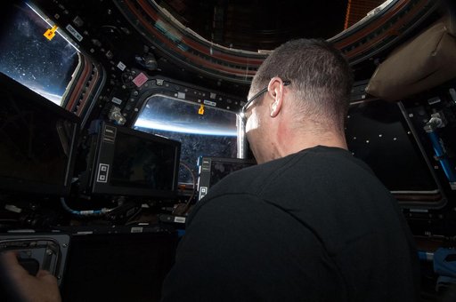 Hopkins at Robotic Workstation