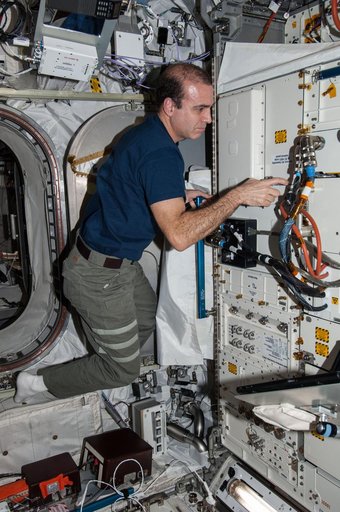 Mastracchio works at the FSL in the Columbus Module