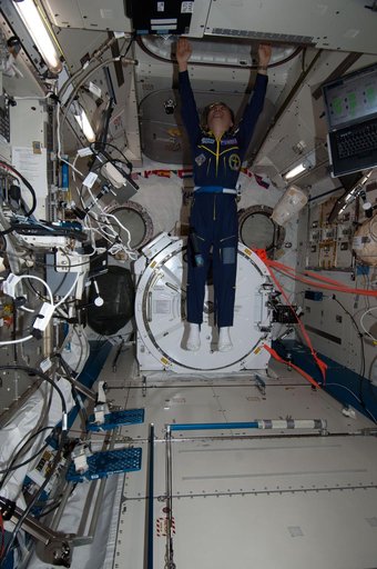 Wakata during In-Flight Event