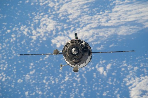 Soyuz TMA-12M spacecraft on approach to the ISS
