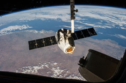 SpaceX Dragon undocking from the International Space Station