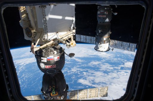 Soyuz and Progress docked on ISS