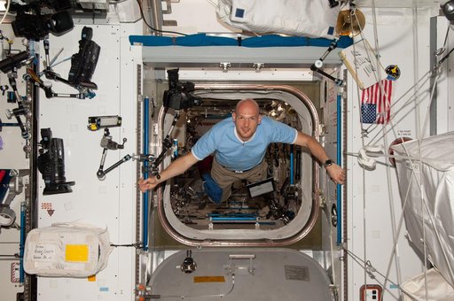 Gerst in hatch between Node 2 and JEM