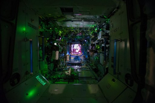 View down length of U.S. Lab