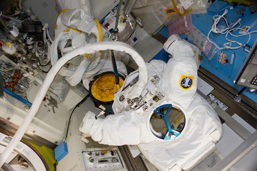 EMU in airlock