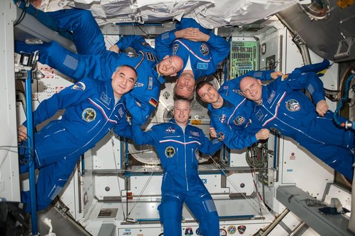 Expedition 40 on-orbit portrait