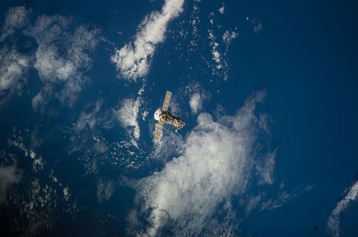 Soyuz TMA-12M/38S after undocking from the ISS