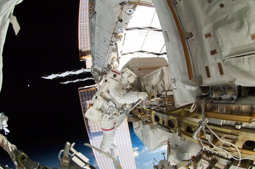 Wiseman during EVA
