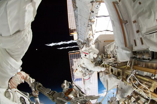Wiseman during EVA