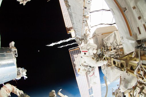 Wiseman during EVA