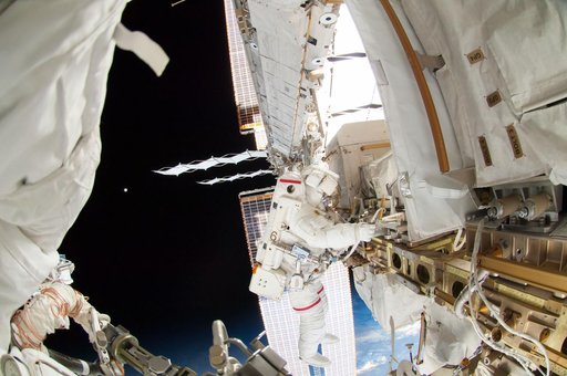 Wiseman during EVA