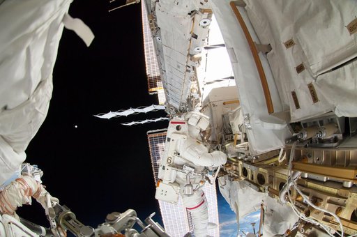 Wiseman during EVA