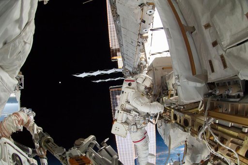 Wiseman during EVA