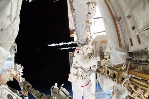 Wiseman during EVA