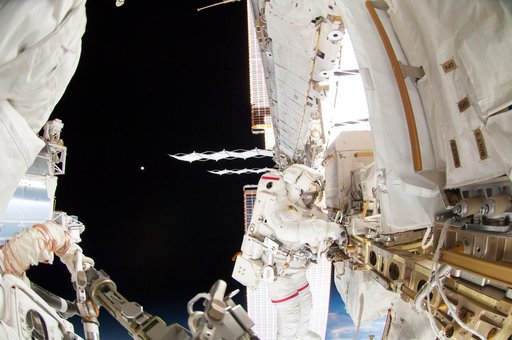 Wiseman during EVA