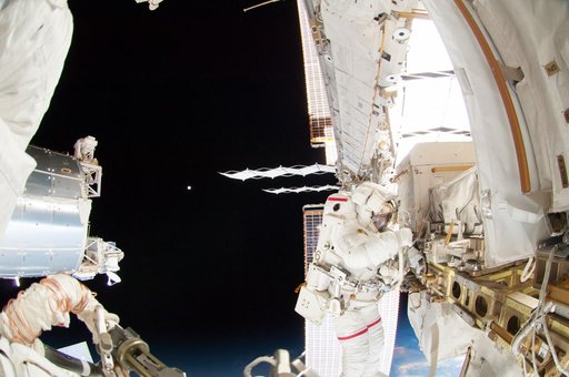 Wiseman during EVA