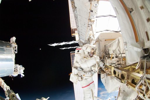 Wiseman during EVA
