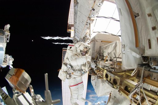 Wiseman during EVA