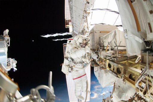 Wiseman during EVA