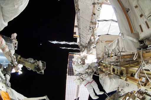 Wiseman during EVA