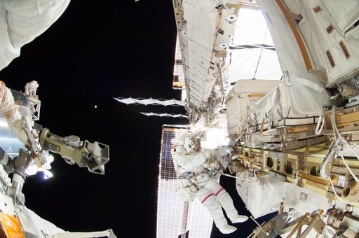 Wiseman during EVA