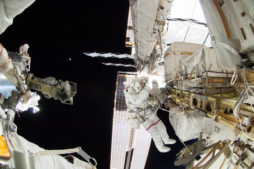 Wiseman during EVA