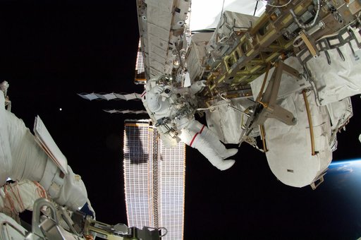 Wiseman during EVA