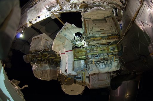 Wiseman during EVA