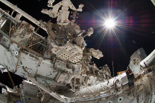 Wiseman during EVA