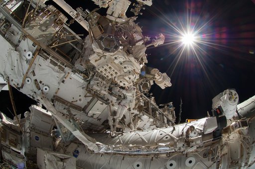 Wiseman during EVA